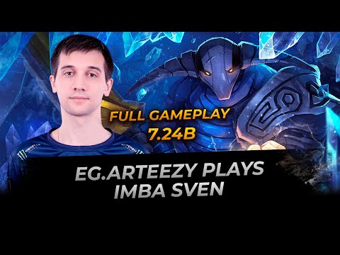 Sven with Aghanim by Arteezy - Dota 2 Replay Full Gameplay