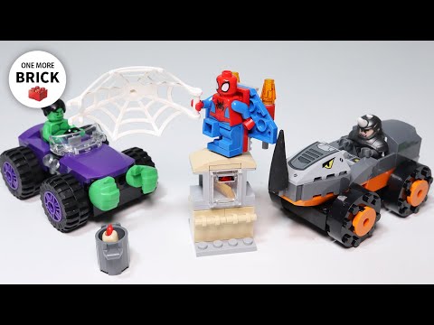 LEGO Hulk vs. Rhino Truck Showdown 10782 - lego speed build