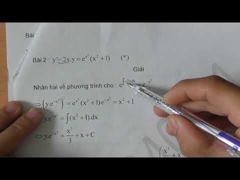 Bài 1.0 Phương trinh vi phân tính cấp 1