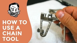 How to repair bike chain links (using a chain tool)