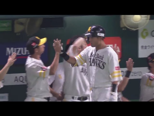 【1回裏】2日連続ホームランで先制!! ホークス・中村晃の先制2ラン!! 2019/9/4 H-E