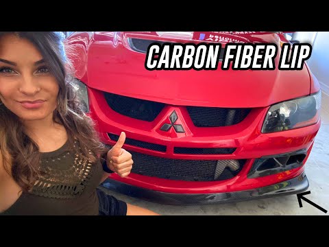 EVO 8 CARBON LIP INSTALL- CARBON CREATIONS LIP