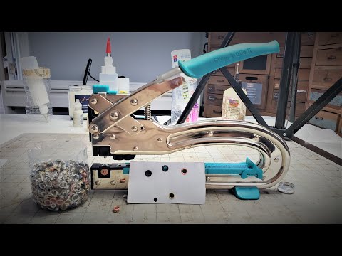 How to Set an Eyelet with the Cropadile 2 Big Bite! For Junk Journals The Paper Outpost! :)