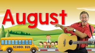 August | Back to School Song | Calendar Song for Kids | Jack Hartmann