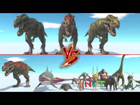 T-Rex Trio Vs Every Boss Unit | ARBS - Animal Revolt Battle Simulator
