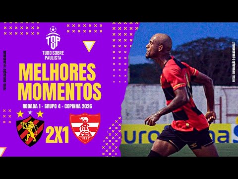 MELHORES MOMENTOS SPORT (PE) 2x1 LINENSE (SP) – RODADA 1 – GRUPO 4 – COPINHA 2026 – 02/01/26