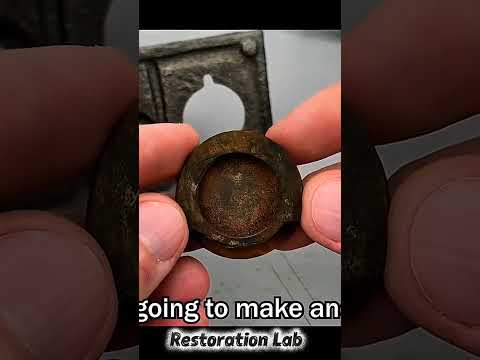Rusty Trick Dog Mechanical Coin Bank Restoration  A Funny Way to Save Money #fyp #200k #views #viral