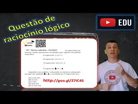 Raciocínio lógico sequencia TST FCC 2017