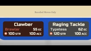 Recoiled Moves ONLY, Loomian Legacy PVP.