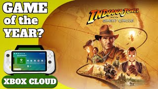 Indiana Jones and the Great Circle on Logitech G Cloud Handheld - Game of the Year!