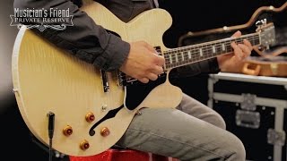 Video thumbnail for Gibson 2016 ES-335 Figured Semi-Hollow Electric Guitar by Musician's Friend