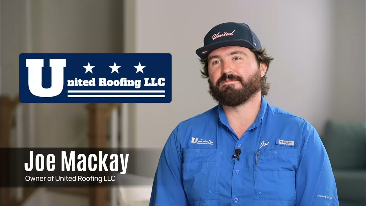 Joe Mackay, owner of United Roofing LLC, sharing his testimonial
