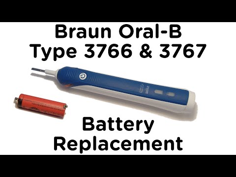 Battery Replacement Guide for Braun Oral-B Type 3766 & 3767 Toothbrush - Pro 2 3 4 2000 3000 4000
