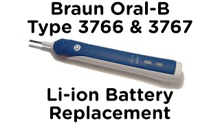 Battery Replacement Guide for Braun Oral-B Type 3766 & 3767 Toothbrush - Pro 2 3 4 2000 3000 4000