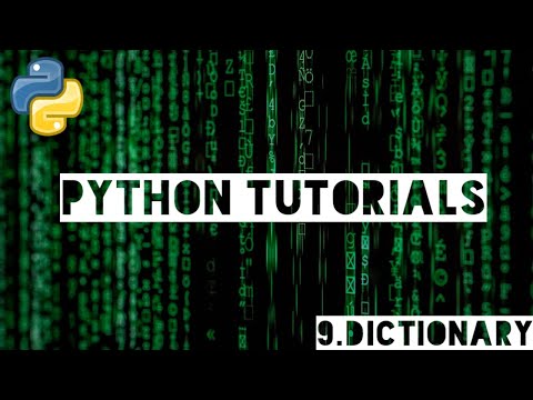 Python Tutorials For Beginners Part 9 Dictionary
