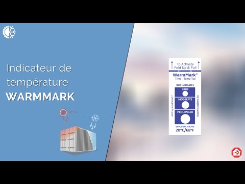 Indicateur de température pour emballage - Warmmark
