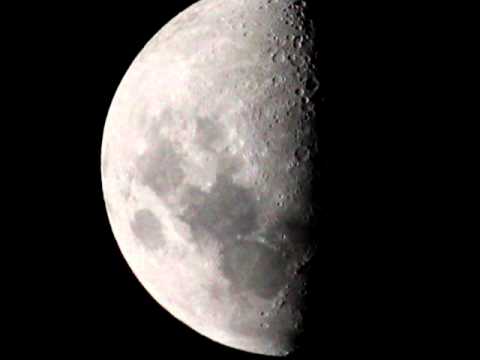 Canon 550d MOVIE CROP MODE! - The Moon (up close) 55-250mm