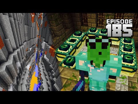 Let's Play Minecraft PE - Ep.185 : END PORTAL!/Largest Ravine Ever!