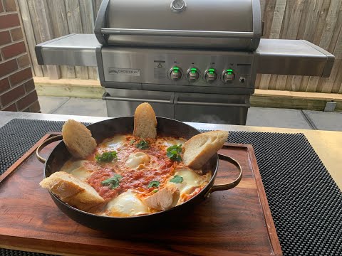Greek Style Shakshuka - "Avga Me Domates" aka Tomatoes with Eggs by Jack The Greek