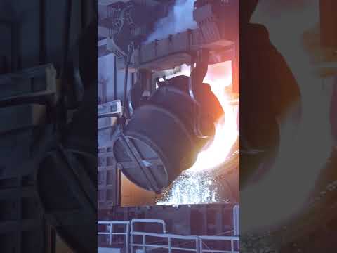 Heiß, heißer, Stahlproduktion. 🔥 👀 #shorts #stahl #steel