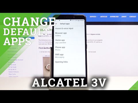 How to Change Default Apps in ALCATEL 3V – Apps Settings