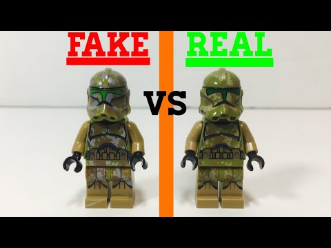 Lego Star Wars 2014 41st Kashyyyk Clone VS Fake nock off Copy!  (Fake VS Real Episode 3)