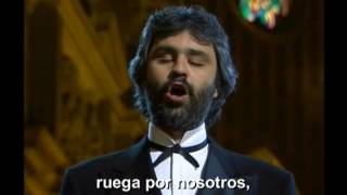 Andrea Bocelli Santa María Subtítulos español