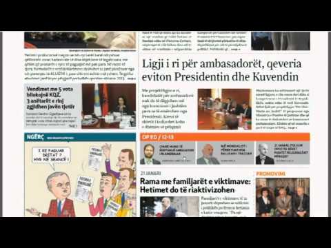 Pasqyra e Shtypit te Dites 22.01.15- Ditë e Re- Ora News