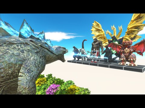 1vs1 GODZILLA 2014 - KAIJU MONSTER - SHIN GODZILLA - WHO'S STRONGER - Animal Revolt Battle Simulator