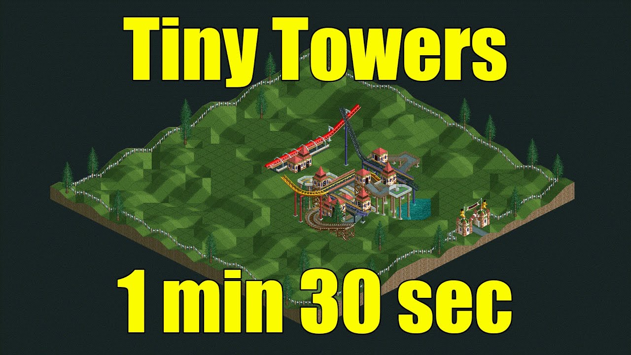 RollerCoaster Tycoon LL (OpenRCT2) Speedrun - Tiny Towers FF% [1m30s]
