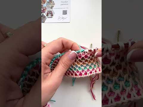 Crochet Tunisian Smock stitch. You can see full tutorial on my youtube.