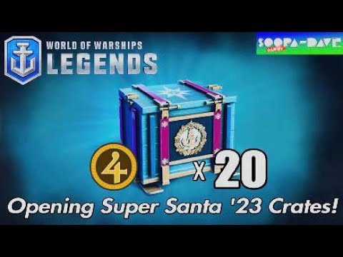 World Of Warships Legends Opening Super Santa '23 Crates