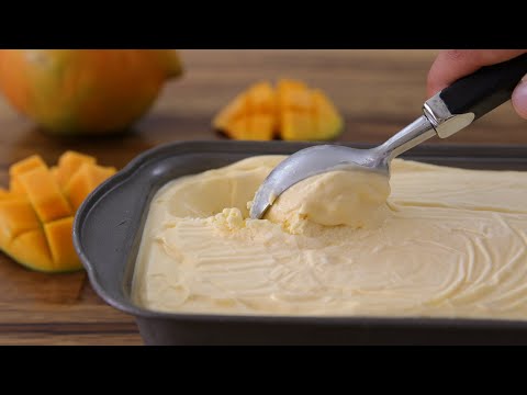 3-Ingredient Mango Ice Cream Recipe | How to Make Mango Ice Cream
