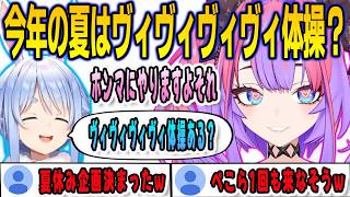 ぺこマリ体操の思い出話をしていたらぺこらにヴィヴィヴィヴィ体操を無茶振りされるヴィヴィ【綺々羅々ヴィヴィ/兎田ぺこら/FLOWGLOW/ホロライブ/切り抜き】