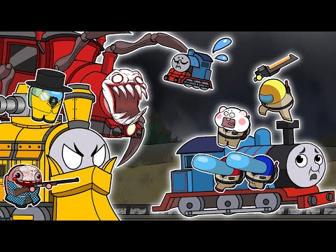 CHOO CHOO CHARLES vs Thomas & GHOSTBUSTERS Season 7  EP.1 I Among Us Animation