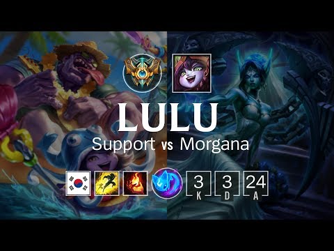 Lulu Support vs Morgana - KR Challenger Patch 8.8