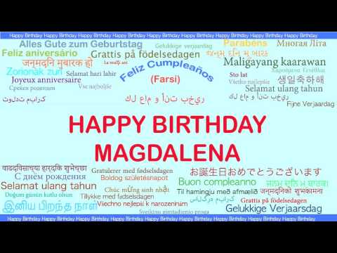 Magdalena   Languages Idiomas - Happy Birthday