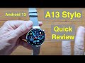 A13 Style Android 13 Round Dual Core Dual Cams 1 98 4G Smartwatch Quick Overview
