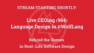 Live CEOing Ep 964: Language Design in Wolfram Language [Graphic Issues]