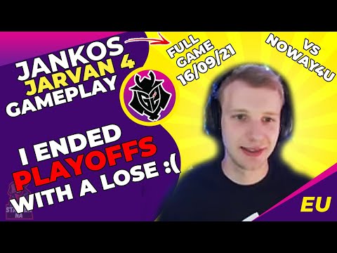 G2 Jankos Talks - I Ended Playoffs With A Lose | Hard Carry Jarvan 4 vs NoWay4U Gankplank | 16/09/21