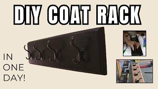 How To Build a Wall Coat Rack | Easy DIY Woodworking for Beginners
