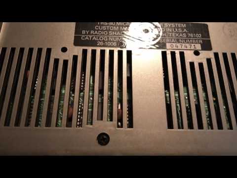 Model I - TRS-80 Model 1 with Quick Printer II Demo and CPU teardown - STB29