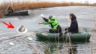 Ловля щуки на кружки по первому льду