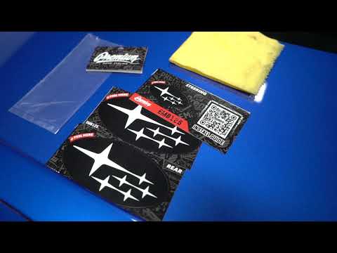 Watch how to install WRX and STI emblem overlays