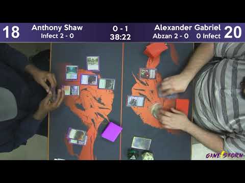 Anthony Shaw (Infect) vs Alexander Gabriel (Abzan) -  Sunday Night Modern 3/17/19