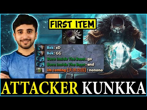 Attacker How to counter HUSKAR MID with KUNKKA | Dota 2 Pro Players Clips