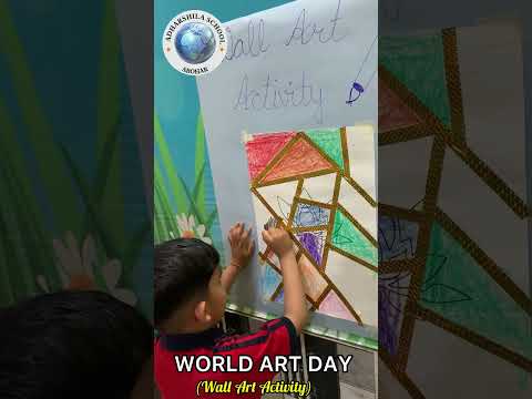 WORLD ART DAY ( Wall Art Activity) Class - LKG 