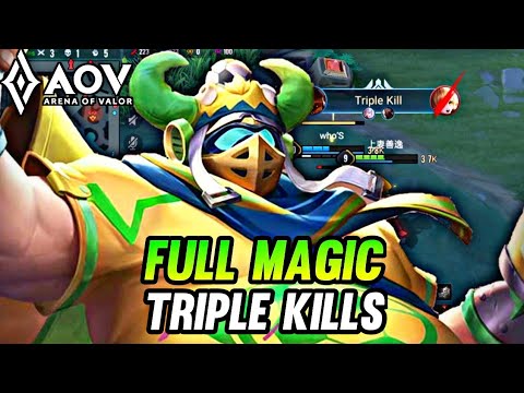 GRAKK FULL MAGIC TRIPLE KILLS - ARENA OF VALOR | LIÊNQUÂNMOBILE | ROV | COT