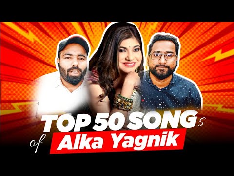 Reaction on Top 50 Most Viewed Songs Of Alka Yagnik | Best Hit Of #alkayagnik