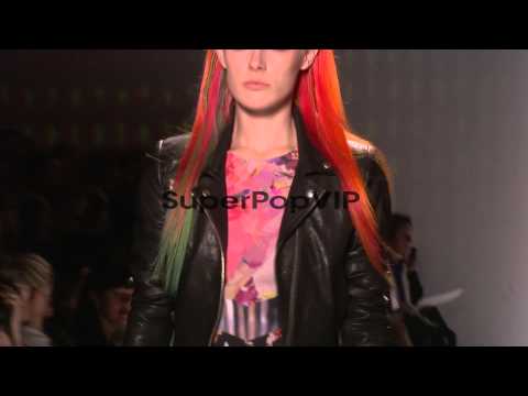 Models walk the runway at Nicole Miller - Runway - Spring...